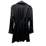 ZARA  Womens Satin Mini Dress Size M Black Long Sleeve Photo 4
