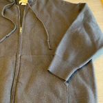 Cotton Emporium  Black‎ Hoodie Sweater Jacket M Full Zip Long Sleeve Womens Large Photo 2
