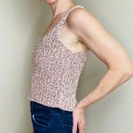 Moon & Madison Light Dusty Pink Crochet Bohemian Crop Tank Top Photo 2