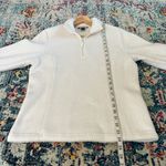 Lands' End  white fuzzy quarter zip Photo 5