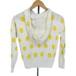 AQUA Lemon Slice Print Hooded Sweater Bloomingdale’s Exclusive size XS NWT White Photo 7
