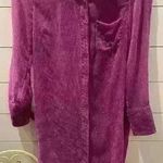 Akemi + Kin Anthropologie  Purple Velvet Duster, size XS Photo 0