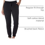Amazon Essentials Women's Fleece Jogger Sweatpants Black XL New Photo 2