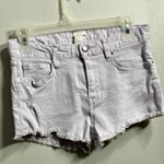 H&M Women Lilac Cut Off Jean Shorts Size 2. Photo 3