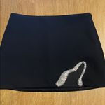 ZARA NWOT Jewel Piece Mini Skirt XS in BLACK - STUNNING Photo 7