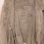 She & Sky Faux Suede and Faux Fur Moto Jacket in Tan Photo 7