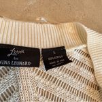 Nina Leonard  Cream Open-Front Shrug Photo 5