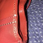 The Sak Salmon Pink Orange Leather Crossbody Purse Photo 9