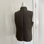 G.H. BASS Quilted Snap Front Collared Equestrian Outdoor Vest Olive Green Size L Size L Photo 6