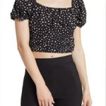 Elodie  : Square Neck Smocked Top Black Daisy Photo 0