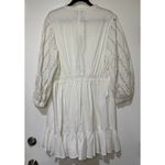 Something Navy Women's Size XXL Long Sleeve Dress White Eyelet Cinch Waist NWT Photo 8