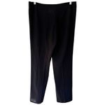 Akris Punto Black Wool Semi Sheer Straight Leg Pleated Pants Women’s Size 10 Photo 1