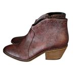 BOUTIQUE by Corkys Womens Swifton Ankle Bootie Sz 7 Preppy Metallic Western Boot Brown Photo 2