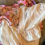 Floral Pink and Purple Women's Romper Size M Photo 3