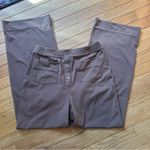 Halara  High Waisted Multiple Pockets Straight Leg Pants Womens Large Brown Photo 8