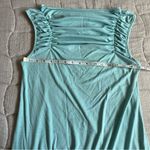 Charlotte Russe Y2K Blue Mint Green Polka Dot Ruched Women's Top Photo 3