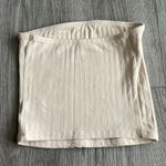 American Eagle  Cream Corset Style Tube Top Size S Photo 3