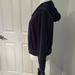 IZOD Cutest  Movement Navy Blue Velour Zip Up Tracksuit Jacket Photo 6