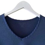 Nautica  Navy Sleepwear V-Neck Long Sleeves Cozy Soft Pajama Top SZ Small # 1370 Photo 1