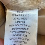 Mable Simone Mini Dress Taupe Linen Blend Neutral Size Medium Women's NWT Tan Photo 13