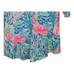 Lilly Pulitzer  Natalie Coverup Top Button Down Roll Tab Sleeve Women Size‎ XS Photo 5