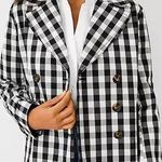 Ann Taylor NWOT Gingham Double Breasted Swing Jacket, Size XXS Photo 0