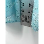 Eileen West Blue Floral Lace Trim Cotton Nightgown Dress Cottage Size XL Photo 4