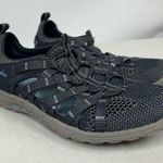 Skechers  Women’s 6.5 Blue Outdoor Slip On Bungee Lace Knit Sneaker Sandals Photo 0