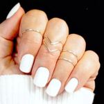 5pcs/Set silver Midi Rings Photo 0