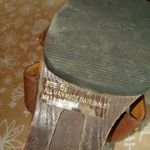 Qupid  6.5 Wooden Boho Braded Strap Sandals in Cognac Photo 4