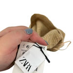 ZARA Sweater Knit Ribbed Hooded Romper One Piece Beige Tan Size Small Photo 11