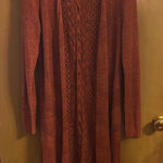 Francesca's Collections Rust Cardigan Brown Size M Photo 0
