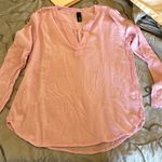 Bobi Gauzy Split Neck Blouse roll sleeve XL light purple gauze lightweight
· Photo 0