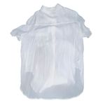 Mango  Pocket Oversized Button Front Blouse Short Sleeves White Size Small New Photo 4