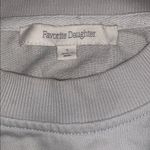 Favorite Daughter The Jen Cropped Sweatshirt Small in Gray Photo 9