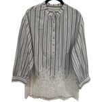 Pilcro  Anthropologie Long Sleeve Lacey Tunic Top Cottagecore Feminine Dainty XS Photo 2