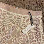 Lovers + Friends Ivory Ella lace formal skirt M Photo 4