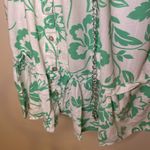 Draper James Kelly Floral Green Linen Puff Sleeve Shirt Dress S Photo 2