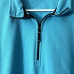 Lands' End blue half zip fleece sweater pullover thermacheck top athleisure Photo 3