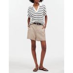 Madewell NWT  The Harlow Linen Trouser‎ Shorts Tan Size 0 Photo 8