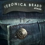 Veronica Beard  WOMENS Carolyn 10”BABY BOOT 28  Navy Flare Jeans with Red Stripe Photo 6