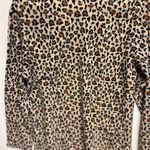 Brown and Black‎ Boxy 3/4 Sleeve Notched Collar sleep shirt Size L Photo 6