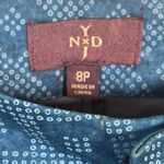 NYDJ  Sz 8 P Blue Printed Cropped Pants Photo 4