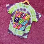 The Rolling Stones Hot Lips Art Tshirt Tie Dye tshirt size Small Photo 2