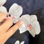 Banana Republic Navy Blue Floral Maxi Dress Size 2 Photo 9