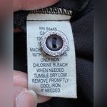 Buttons Color Style Black Satin short Striped Sleeves Metal V Neck Ruffles SZ XL Photo 9