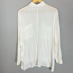 Urban Outfitters  Blouse White Semi-Sheer Long Sleeve FLAWS Size Medium Women Top Photo 1