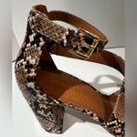 Madden Girl Hansleyy Snake Skin Block Heel Almond Toe 3-Strap Sandals Size 8 Photo 7