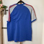 Mitchell & Ness Mitchell Ness Chicago Cubs Baseball V Neck Raglan T Shirt Womens XL Blue Gray Photo 5