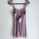 Hot Topic Just Polly Lilac Lace Lace-up Cami Dress Sz Large NWT Photo 3